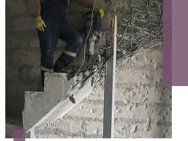 Демонтаж металлических и бетонных лестниц в Кирове-Чепецке