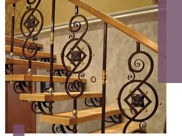 Изготовление кованых лестниц под ключ в Кирове-Чепецке