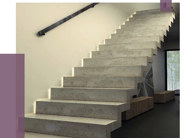 Облицовка бетонных лестниц в Кирове-Чепецке от 4893 руб/м2 