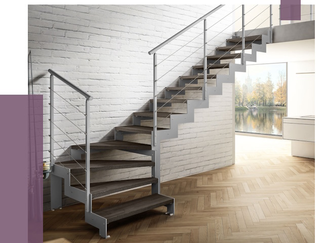 Г-образные лестницы под ключ в Кирове-Чепецке от 39418 руб. | ПРОЛЁТ-Крв