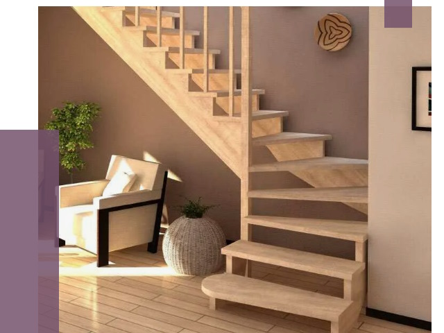 Изготовление Г-образных лестниц в Кирове-Чепецке от 20117 руб. 