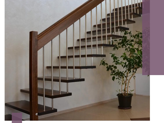 Лестницы на больцах под ключ в Кирове-Чепецке – изготовление и монтаж