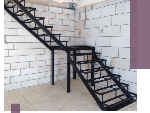 Лестницы на металлокаркасе под ключ в Кирове-Чепецке — изготовление и монтаж