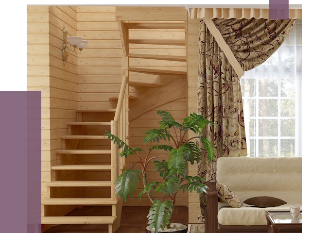 Лестницы для дачи в Кирове-Чепецке от 80739 руб.  | ПРОЛЁТ-Крв