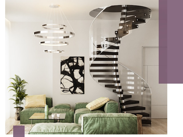 Лестницы для двухуровневой квартиры в Кирове-Чепецке — изготовление и монтаж