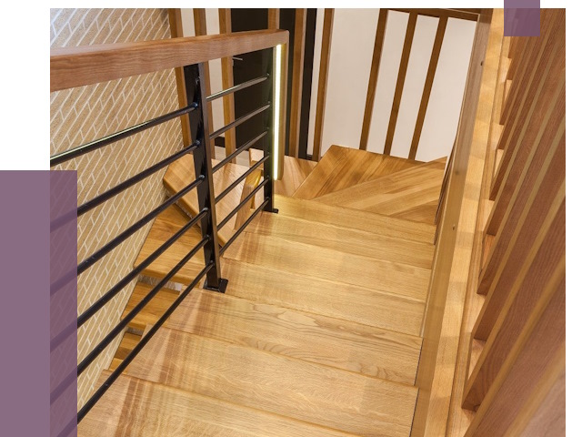 Лестницы из ясеня в Кирове-Чепецке под ключ от 10657 руб. 