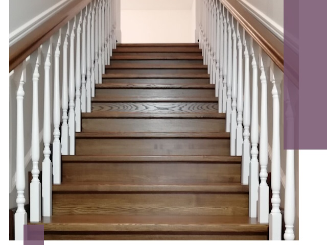 Лестницы из ясеня на заказ в Кирове-Чепецке — изготовление и монтаж