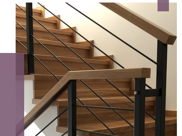 Обшивка металлической лестницы деревом в Кирове-Чепецке от 4621 руб. 