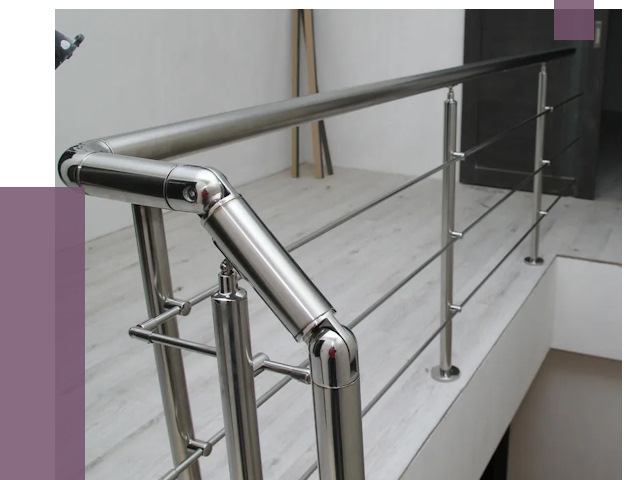 Перила из нержавеющей стали в Кирове-Чепецке от 9569 руб. под ключ | ПРОЛЁТ-Крв