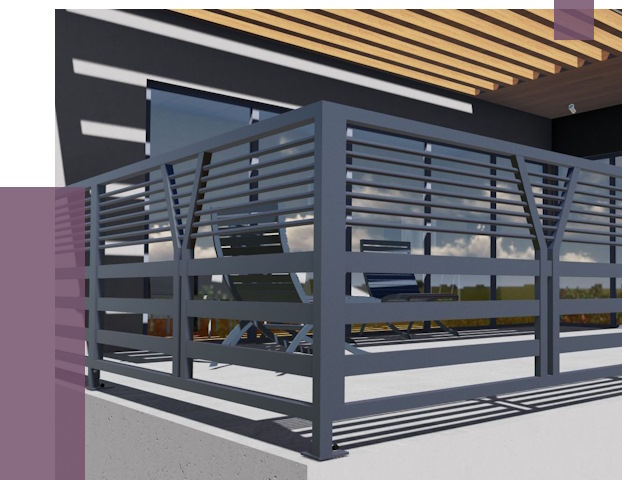 Изготовление балконных ограждений в Кирове-Чепецке от 11418 руб. | ПРОЛЁТ-Крв