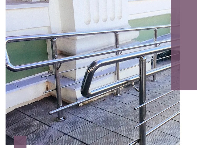 Ограждения пандусов из металла и нержавейки в Кирове-Чепецке