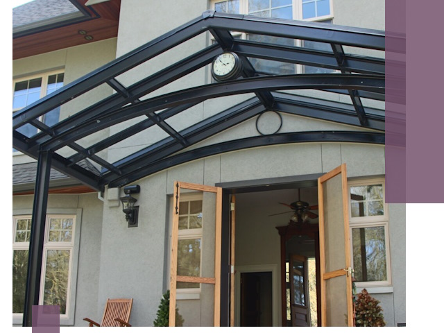 Изготовление и монтаж навесов и козырьков в Кирове-Чепецке