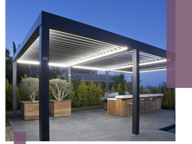 Навесы отдельно стоящие под ключ в Кирове-Чепецке из металла и поликарбоната