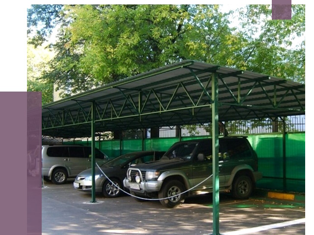 Навесы для парковки в Кирове-Чепецке от 85361 руб. заказать | ПРОЛЁТ-Крв