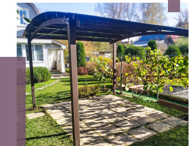 Навесы для дачи в Кирове-Чепецке от 13538 руб. под ключ — ПРОЛЁТ-Крв