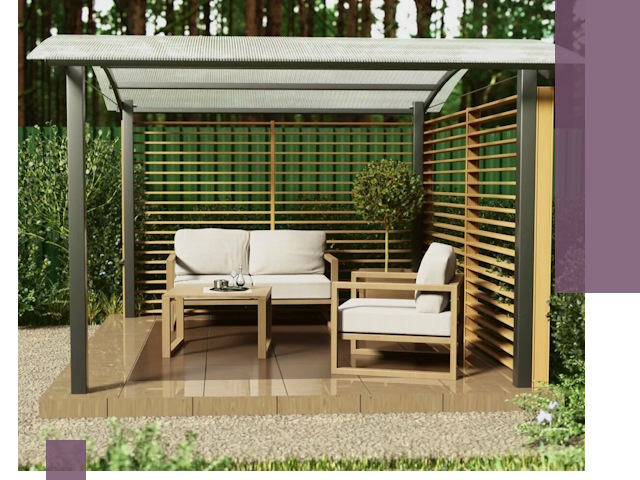 Навесы для дачи в Кирове-Чепецке: изготовление, монтаж и демонтаж