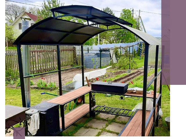 Навесы для барбекю в Кирове-Чепецке: изготовление, монтаж и демонтаж