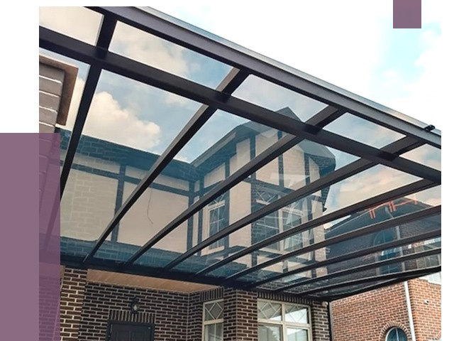 Навесы из поликарбоната в Кирове-Чепецке от 9156 руб. под ключ — ПРОЛЁТ-Крв