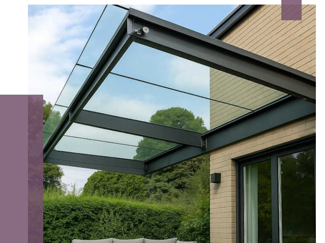 Стеклянные навесы и козырьки в Кирове-Чепецке от 13049 руб.