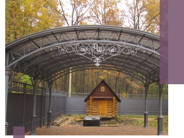 Кованые навесы премиум-класса под заказ в Кирове-Чепецке