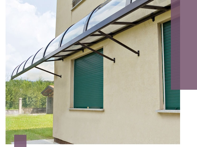 Козырьки над окнами в Кирове-Чепецке — изготовление и монтаж по выгоде