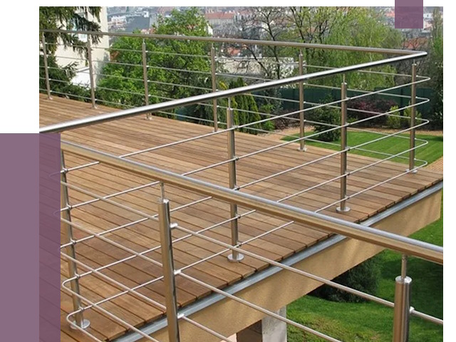 Алюминиевые парапеты в Кирове-Чепецке под ключ от 8264 руб. 