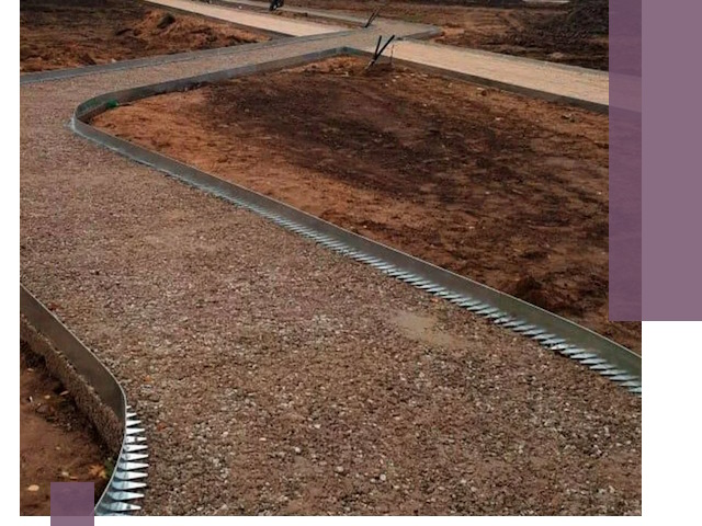 Металлические бордюры под ключ в Кирове-Чепецке — изготовление и монтаж