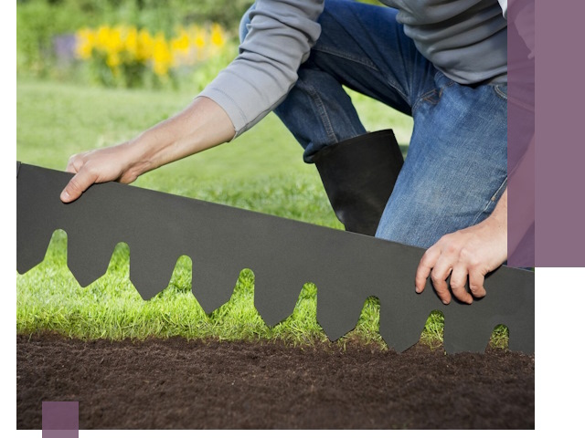 Металлические бордюры для газона в Кирове-Чепецке — изготовление и монтаж