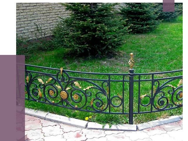 Кованые газонные ограждения в Кирове-Чепецке от 8101 руб. — ПРОЛЁТ-Крв