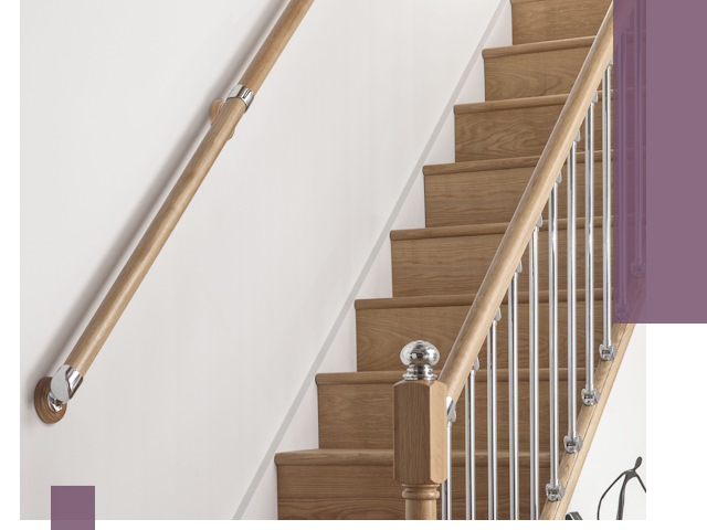 Пристенные поручни из стали и нержавейки под монтаж в Кирове-Чепецке