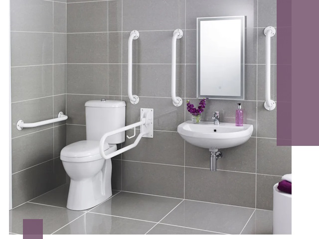 Поручни для санузлов в Кирове-Чепецке: установка, ремонт и монтаж